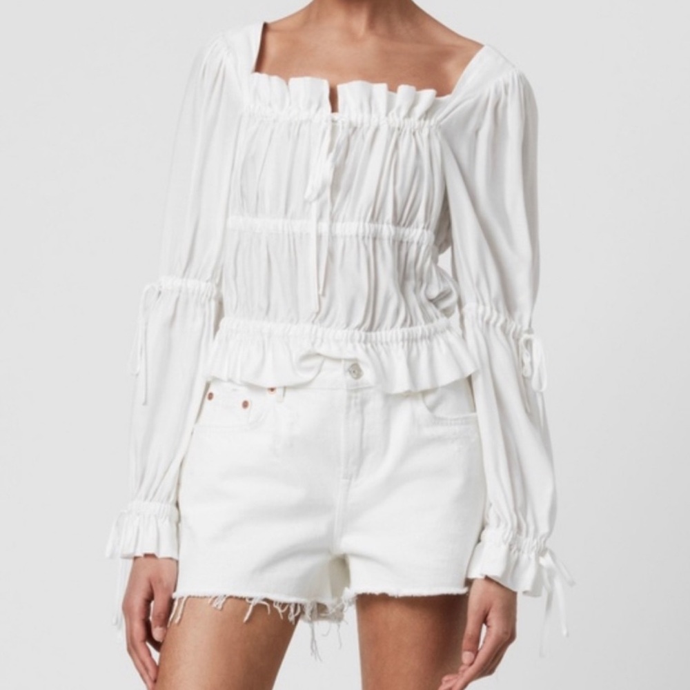 Allsaints white blouse